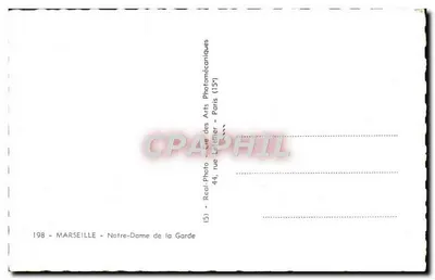 Nossa Senhora da Guarda — Marselha — Sociedade das Artes Fotomecânicas — Verso