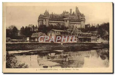 Pierrefonds (Oise) — Zamek - Jezioro — Wydawca J.-B.
