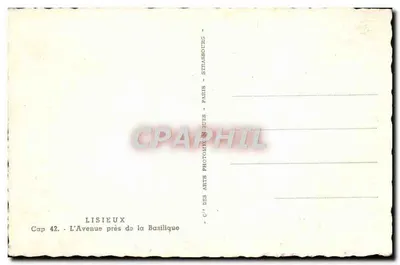 Bazylika Świętego Serca Pana Montmartre — widok z avenue — Cap 42, wydawca Lisieux — Rewers