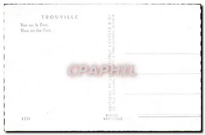 Trouville — Vista do Porto — Estel — Verso