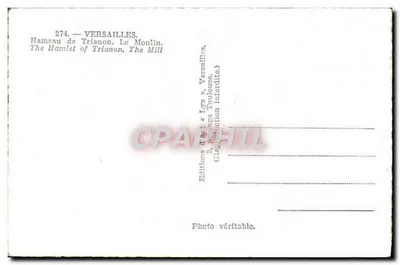 Hamlet di Trianon — Il Mulino — Edizioni Lys, Versailles, n°274 — Verso