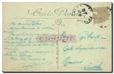 Cherbourg — Vista geral tirada da Montanha do Roule — LL — Verso
