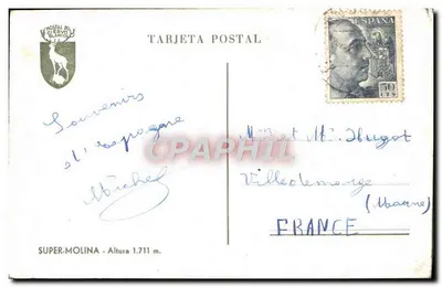 Super-Molina — widok panoramiczny — Hostal de los Sierros Blancos, n° 1711 — Rewers