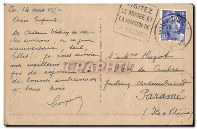 Cimetière Américain de Belleau — vue du monument et des croix — éditeur L.L.42, Château-Thierry — Verso