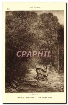 Deer in the woods — G. Courbet — Musée du Louvre