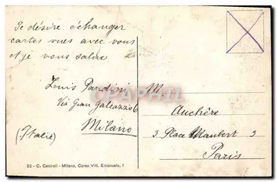 Milano — Kościół Świętej Maryi Zbawicielki — wydawca nieczytelny, numer serii nieczytelny — Rewers