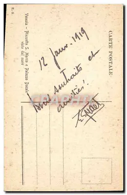 Venecia - Campanario de San Marcos, Reloj de San Marcos, Palacio de los Dogos — editor E.S. — Reverso