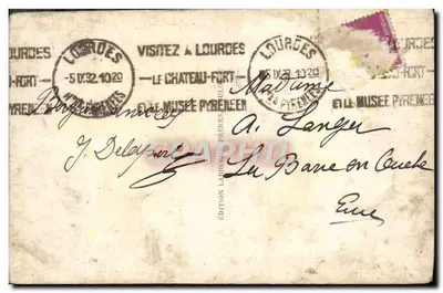 Lourdes — Dom ojca Bernadett Soubirous — Wydawnictwo Toulouse, nr 836 — Rewers