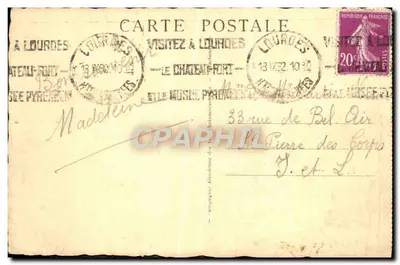 Lourdes - A Basílica, a Cidade e o Pic du Jer — editor desconhecido, n° 15 — Verso