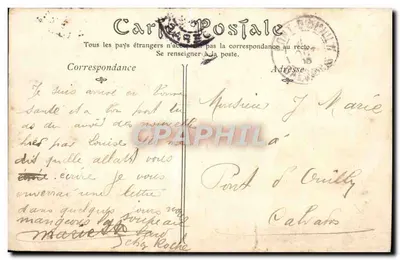 Paryż — Widok na Katedrę Notre-Dame i Most Nowy, z Saint-Gervais — Rewers
