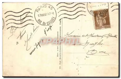 Parijs - Het Stadhuis - Nachtvue — Guy, n° 270 — Achterkant