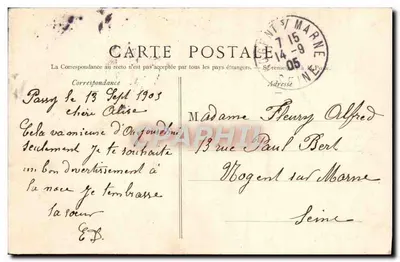 Las Boulogne — Dolny Jezioro — P. Marmuse, Paryż, nr 61 — Rewers