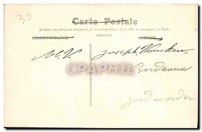 Bordeaux — Kerk van Sint-Michaël — Speciale editie 'Aux Dames de France' — Achterkant