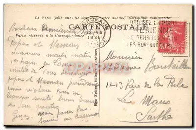 Bordeaux — Plac Komedii — Ulica św. Katarzyny — Widok na Teatr, aleje Tourny — Rewers