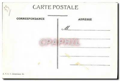 Bordeaux — Fontaine des Trois Grâces — A.P. 9. C. Intendance Bx — Verso