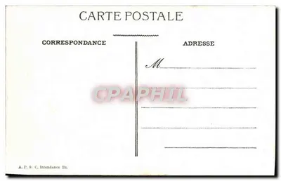 Bordeaux — Igreja de São Miguel — A.P.O.C. Intendance Bx. — Verso