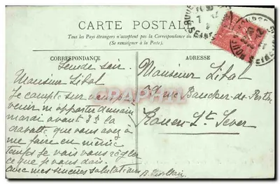 Bordeaux — Park Bordelais — La Grille, widok wewnętrzny i Aleja Carnot — LL — Rewers