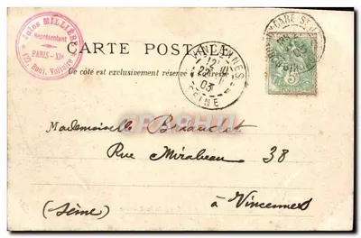 Bordeaux — Quai de la Douane — Jules Millière, I.H.B. Ed., Bx. — Rewers