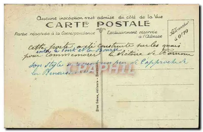 Bordeaux — Portal Pałacowy — zbudowana w cześć zwycięstwa w Tournou — Rewers
