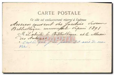 Bordeaux — Biblioteka Miasta — Plac Chapelet — M. D. Edit. — Rewers