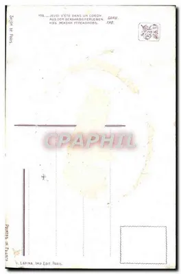 Quarta-feira de verão em um coron — Gravure de Grav. — Imp. Lapina, Paris — Verso