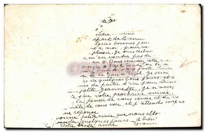 Le Retour — paysage rural avec vache et femme — K. BOTTOMLY, PINXE, n° 3438-85 — Verso