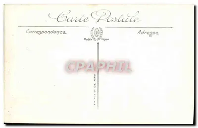 Amiens — Zegar i ulica Vergeaux — Chaussée — Rewers