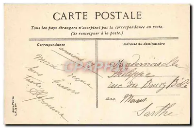 Amiens — Pałac Sądu — L.V.&Cie n°403 — Rewers