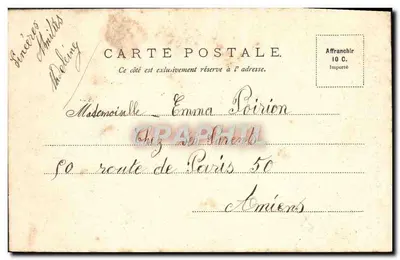 Amiens — Pamiątki Picardy, autorstwa G. de Forceville — Rewers