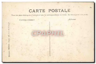 Amiens (Somme) — Vue prise de la flèche de la Cathédrale — éditeur ROSE — Rewers