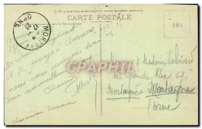 अमियन्स - कैथेड्रल (उत्तर ओर) और पानी पर बाजार — एडिशन आर. कैरेन, संख्या 46 — पीछे