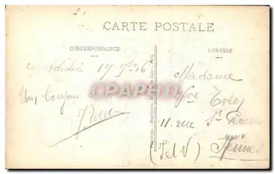 Montdidier - Chiesa di San Sepolcro e Casa natale di Parmentier — Librairie L. Vallee, Editore — Verso