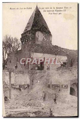 Ruínas do forte de HAM — O que resta da famosa Torre onde Napoleão III foi preso — Visitado Paris 1961