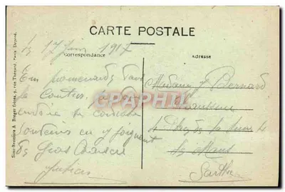 Ruínas do forte de HAM — O que resta da famosa Torre onde Napoleão III foi preso — Visitado Paris 1961 — Verso