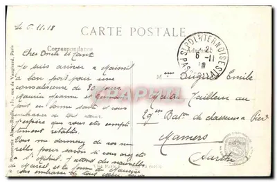 Montdidier (Somme) — Het oude college — L. C. H. Paris, n° 332 — Achterkant