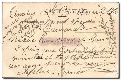 Amiens - De Kerk van Sint Firmin — Uitgave C. N. nr. 92 — Achterkant