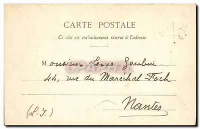 Amiens - Katedra - Fronton — L. Caron, fot.-wyd., Amiens, nr 141 — Rewers