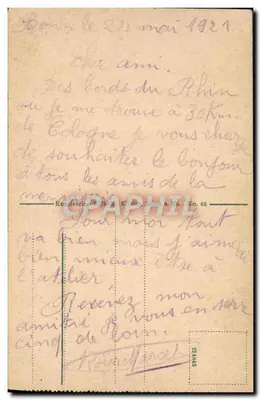Bonn — Rheinanlagen — Kunaverlag Wilhelm Köhler, Bonn n. 85 — Verso