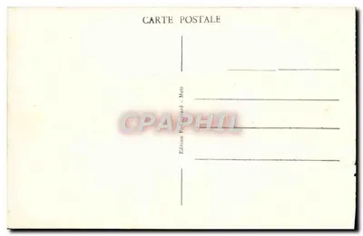 Metz - Gare — widok stacji z jej zegarowym dzwonnikiem — Wydawnictwo Fr. Gécard - Metz — Rewers