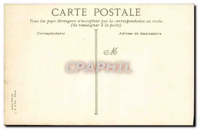 Jardin des Plantes - Pavillons - Paris — Verlag L. V. & Cie, Paris — Rückseite