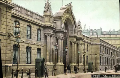 PARIS - Palácio do Élysée — vista arquitetônica — I. V. & Cie, Paris, n° 95