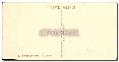 Gorges du Tarn — Les Détroits — ARGRA — Rewers