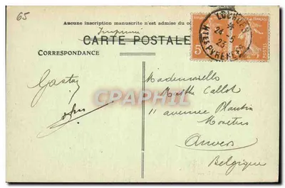 Lourdes — Ogólny widok — Wydawca nieznany, numer serii nieczytelny — Rewers