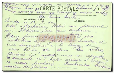 Lourdes — A Gruta e a Basílica — LL. n°59 — Verso