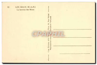Les Baux (B-du-R.) — Latarnia Śmierci — Wydawca Yvan, n°10 — Rewers