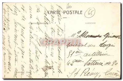 Lourdes - Krzyż Święty Bretanii — Wydawnictwo F. Viron, nr 21 — Rewers