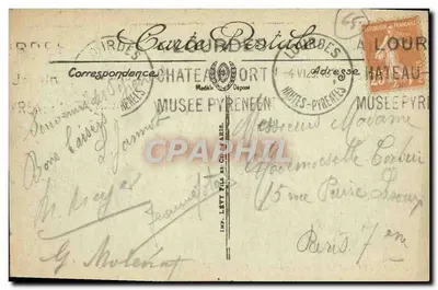 Lourdes — Widok z góry — LL. — N° 220 — Rewers