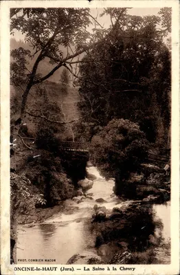 Bilhete postal antigo Oncine Le Haut La Saine A La Chevry