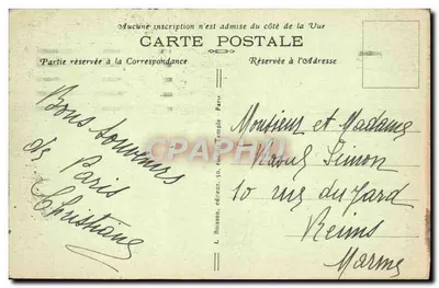 Paris. Place de la Bastille — Coluna de Julho — L. Boisson, editor, n°408 — Verso