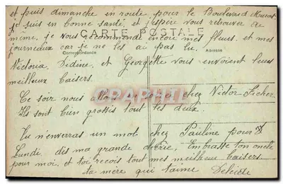Paris — Buttes Chaumont — O Ponte de Tijolos — J. H. — Verso